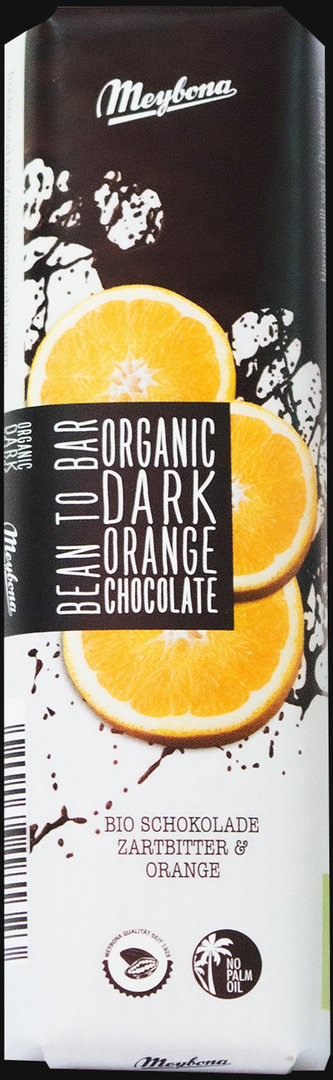 Meybona Bio Schokolade Riegel 35g Zartbitter & Orange